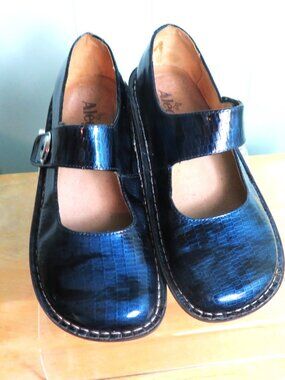 Alegria Leather Mary Jane Shoes Size 7 1/2 (38)